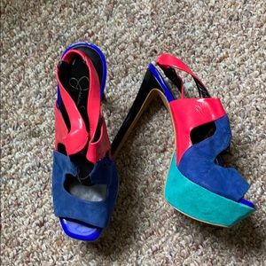 Multi-Colored Heels